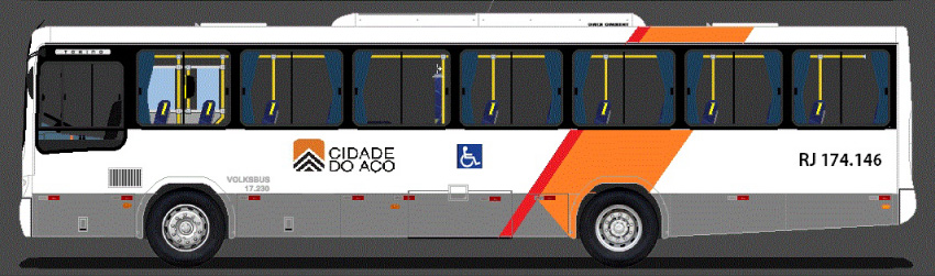 ônibus da viação cidade do aço